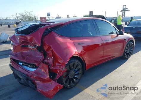 2022 Tesla Model Y Performance Dual Motor All-Wheel Drive из США, поврежденный, VIN 7SAYGDEF3NF403825